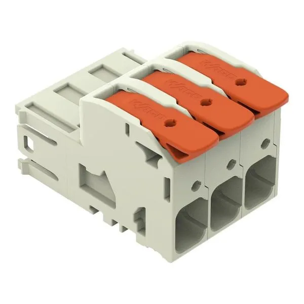 Conector De Emenda Macho 3 Pólos Wago Cabo 0,75MM A 25MM 76A 1000V 832-1203 (MP)
