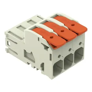Conector De Emenda Macho 3 Pólos Wago Cabo 0,75MM A 25MM 76A 1000V 832-1203 (MP)