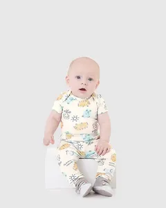 Calça Bebê Menino Cintura Com Elástico Em Algodão Malwee Kids Off White - 18M