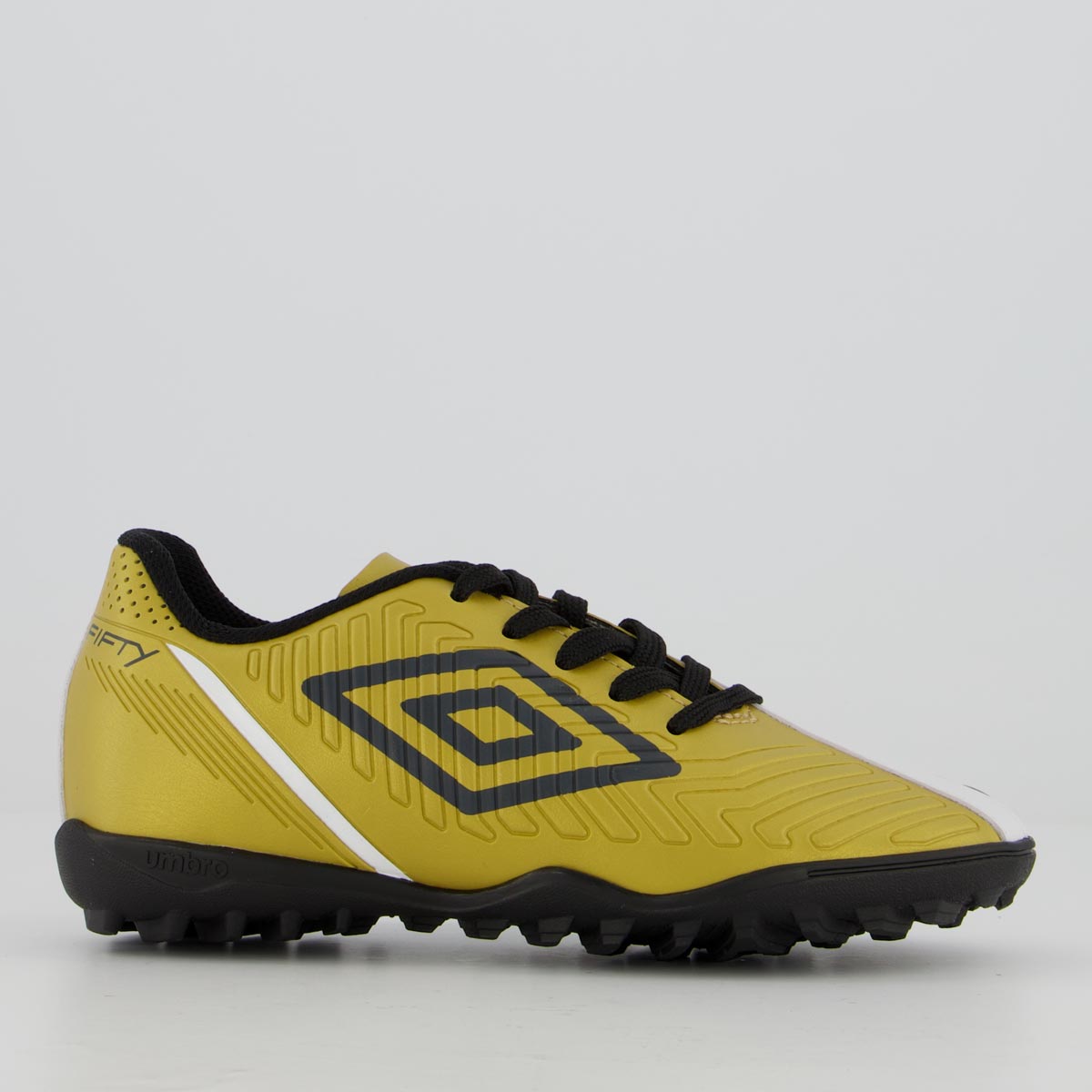 Chuteira Umbro Fifty IV Society Juvenil Dourada