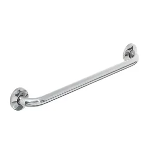 Alça De Apoio 40Cm Kit 15 Unidades Barra Inox Deficiente Cadeirante Idoso Acessibilidade Banheiro