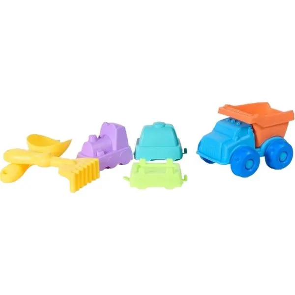 Brinquedo Para Areia Caçamba 6 Peças Ideal Para Praia