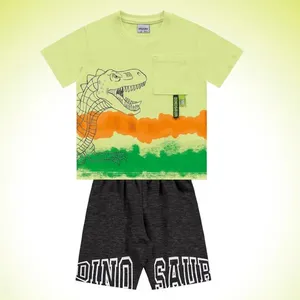 Conj. Camiseta/ Ber. MM - Molet - Verde Conj Camiseta Ber MM - Molet - Verde - 3