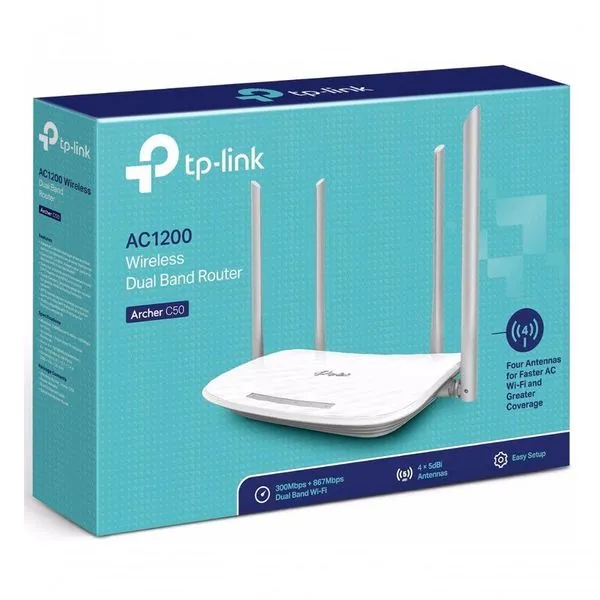 Roteador Tp-link Wi-fi Ac 1200mbps (archer C50 V4)