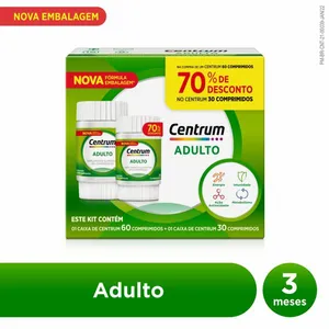 Centrum de A a Zinco Adulto 90 Comprimidos