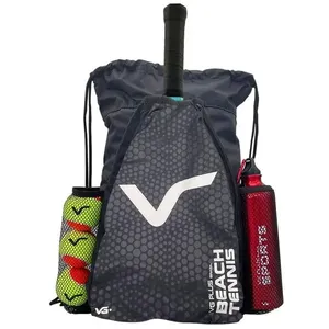 Bolsa De Transporte E Raqueteira Beach Tennis Vg Plus Preto