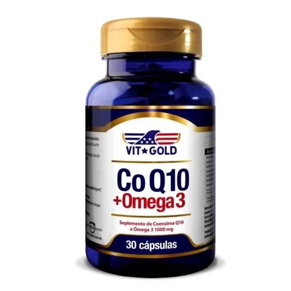 Co Q10 + Ômega 3 Vitgold 30 Cápsulas