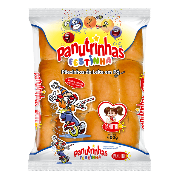 Pãozinho Panutrinhas Panutri de Leite 400g