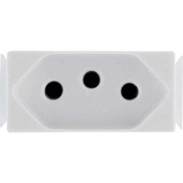 Kit 8 Modulo Tomada 2P+T Tramontina Aria 20 A 250 V Branco