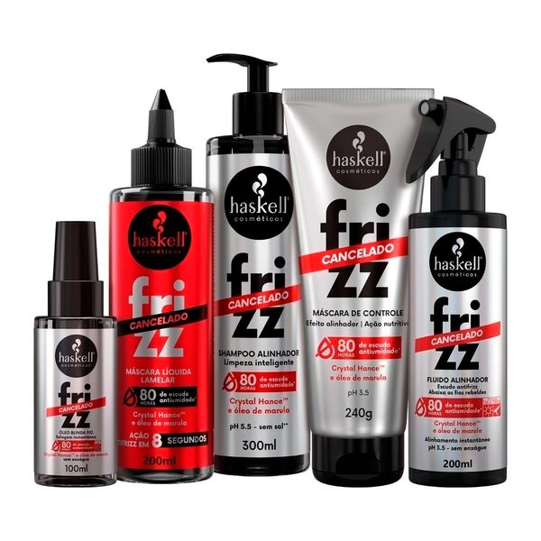 Kit Haskell Linha Completa Frizz Cancelado - 5 Produtos