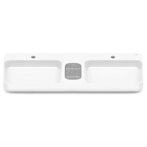 Cuba de Apoio Roca Infinity Quadrada Com Mesa 110x42cm - Branca (MP)
