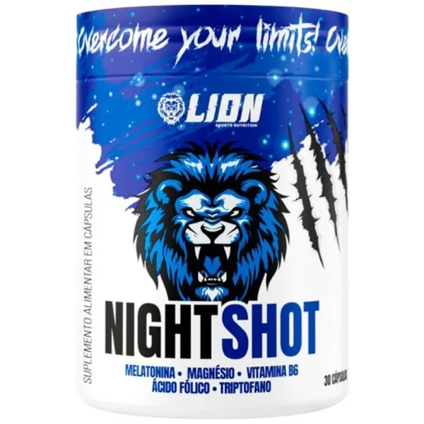 Suplemento Night Shot Lion Sports 30 Cápsulas (MP)