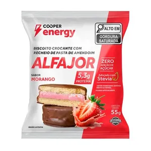 Alfajor Cooper Energy Sabor Morango 55g