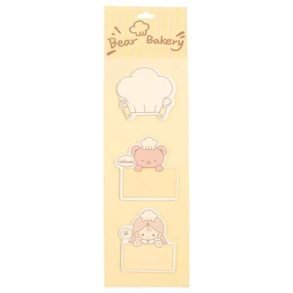 Bloco Adesivo Urso Padeiro Bear Bakery 90 Folhas Uniso