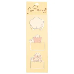 Bloco Adesivo Urso Padeiro Bear Bakery 90 Folhas Uniso
