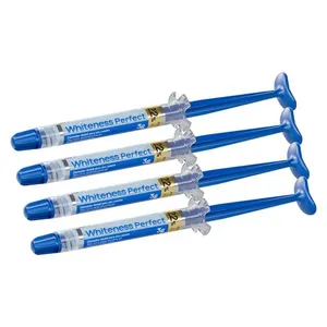 Kit 4 Clareador Dental Caseiro Whiteness Perfect 22% Fgm