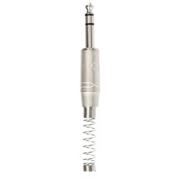 Conector P10 Macho Estéreo Niquelado com Mola - RJ3PP-NN