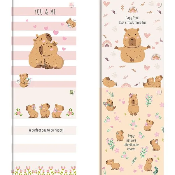 Caderno Colegial Capycuties 160 Folhas 11010 - Animativa