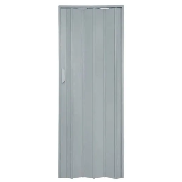 Porta Sanfonada 1749 Manual de Pvc 210x105cm para Divisória Cinza Bariri PVC Porta Sanfonada 1749 Manual de Pvc 210x105cm Cinza Bariri PVC