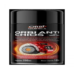 Anti Chiado para Freio a Disco nas Costas da Pastilha Anti Chios 200ML 140G Elimina Ruídos e Resiste à Água e Altas Anti Chiado para Freios a Disco nas Costas da Pastilha Anti Chios 200ML 140G Compatível com Freios