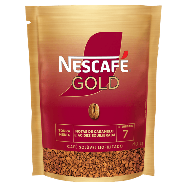 Café Solúvel Liofilizado Intensidade 7 Nescafé Gold Sachê 40g