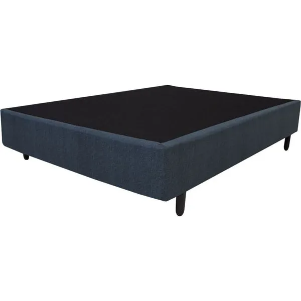 Base Cama Box Americana Casal Universal Grafite 138x188x26cm