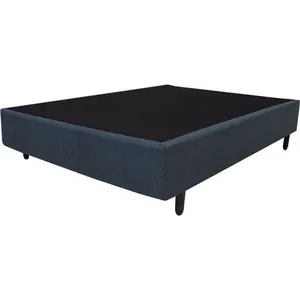Base Cama Box Americana Casal Universal Grafite 138x188x26cm