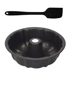Forma para Flan Pudim bolo cone no meio com espatua