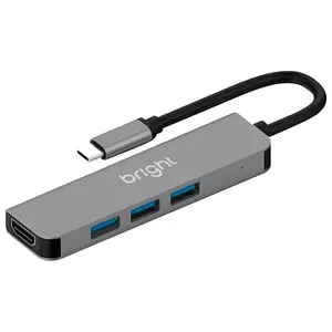 Hub Bright USB 3 Portas Com HDMI 4K HB002 (MP)