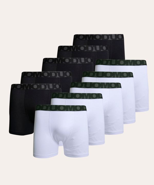 kit 10 cuecas boxer com elástico duomo multicor M