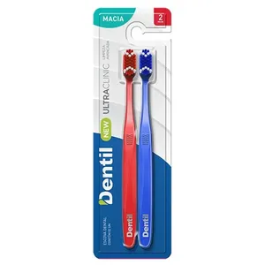 Kit Escova Dental Dentil New Ultra Clinic Macia - 2 Unidades