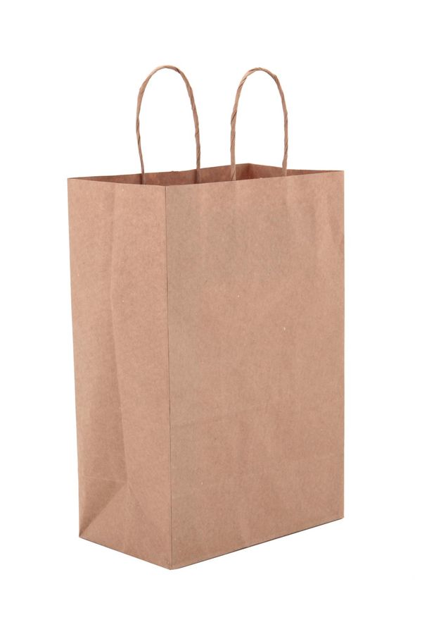 Sacola Kraft Zagarollo 24x10,5x33cm Parda