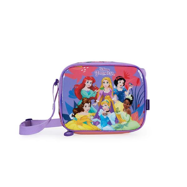 Lancheira Escolar Feminina Princesas Disney Rosa U / Rosa