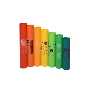 Kit de Boomwhackers BWEG Agudo Cromático com 7 Tubos Coloridos Dó#4 a SOL4 Boomwhackers Kit de Boomwhackers BWEG Agudo Cromático 7 Tubos Coloridos Boomwhackers