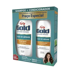 Kit Niely Gold Pós Química Shampoo 300ml + Condicionador 200ml
