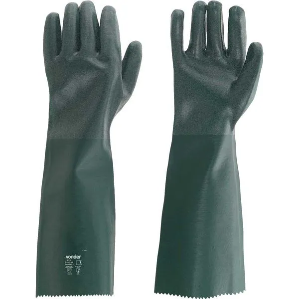 Luva de PVC com Forro 46cm Palma Áspera PAV0046 - VONDER