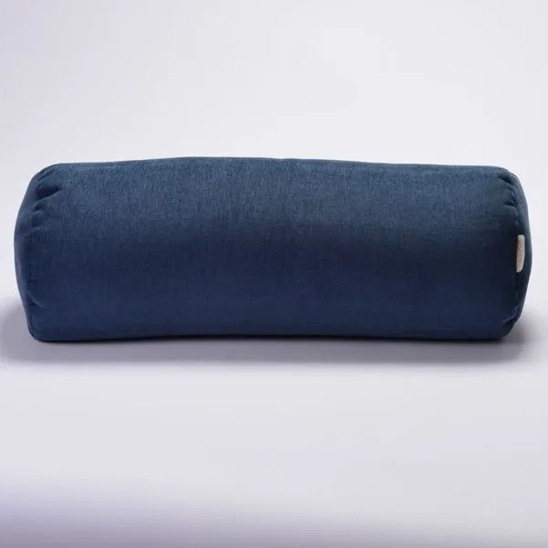 Almofada De Apoio Rolo Bolster Azul