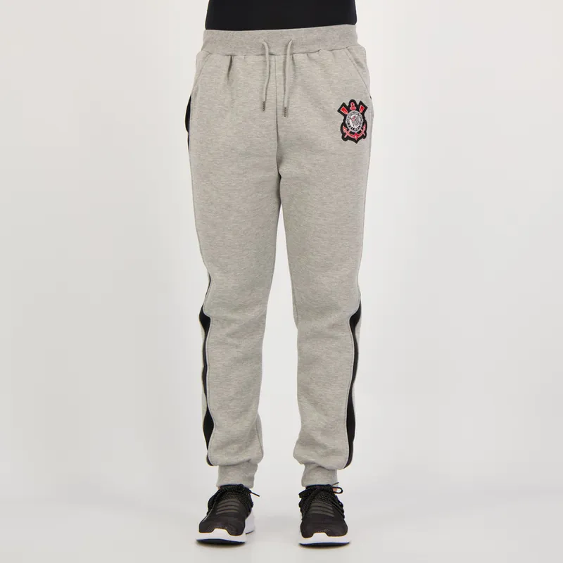 Calça Corinthians Moletom Bart Mescla