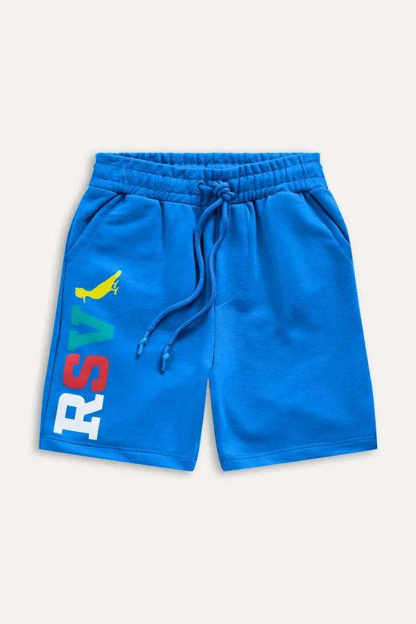 Bermuda Mini Moletom Lisa Silk Rsv Azul Royal - 06
