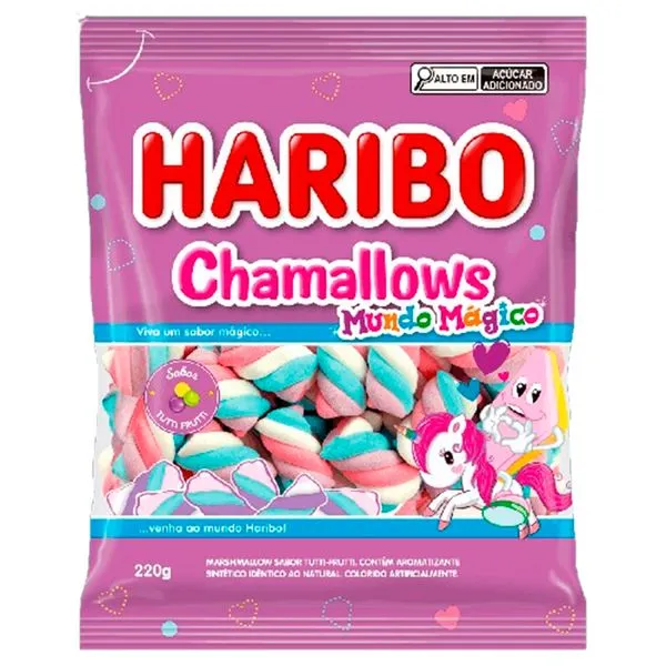 Marsmallow Chamallows Mundo Mágico 220g 50215 - Haribo