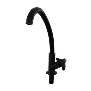 Torneira para Cozinha de Mesa Dalia Bica Móvel Alta Slim em Plástico Abs Preto Socel Torneira para Cozinha de Mesa Dalia Bica Móvel Alta Slim Preto Socel