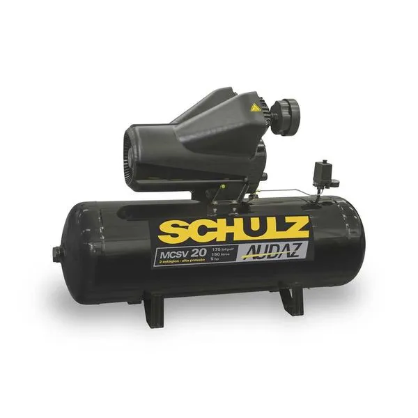 Compressor de Ar Audaz MCSV 20/150 175lbs 220/380V Trifásico - Schulz