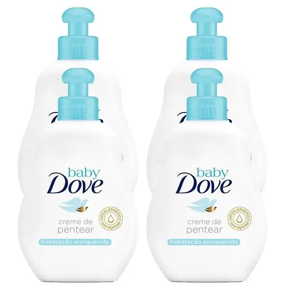 Kit 4 Cremes Para Pentear Baby Dove Hidratação Enriquecida 150ml