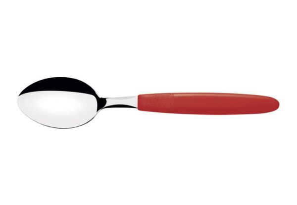 Kit 6 Colher Mesa Tramontina Ipanema Inox Vermelho