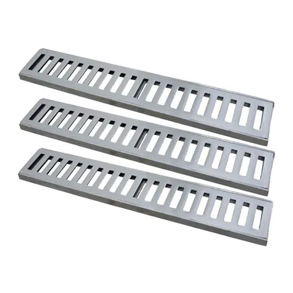 Kit 3 Ralo Grelha Linear Caixilho em Alumínio Polido 8x50cm 500kg GDA Industria e Distribuidora de Fundidos Kit 3 Ralo Grelha Linear Alumínio Polido 8x50cm 500kg GDA Industria e Distribuidora de Fundidos