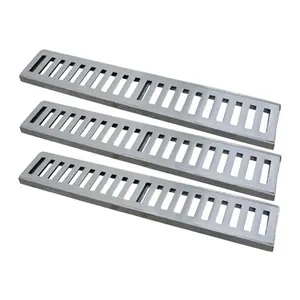 Kit 3 Ralo Grelha Linear Caixilho em Alumínio Polido 8x50cm 500kg GDA Industria e Distribuidora de Fundidos Kit 3 Ralo Grelha Linear Alumínio Polido 8x50cm 500kg GDA Industria e Distribuidora de Fundidos
