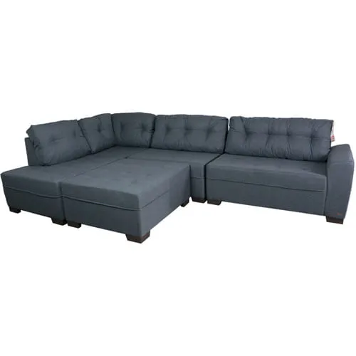 Sofá de Canto Aga Zurike Urano Azul 9033