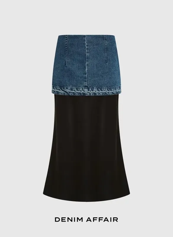 Saia Lilly VIntage Blue Jeans Bo.Bô Feminina 36