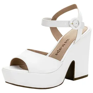 Sandália Feminina Meia Pata Via Scarpa 131012867 BRANCO 38
