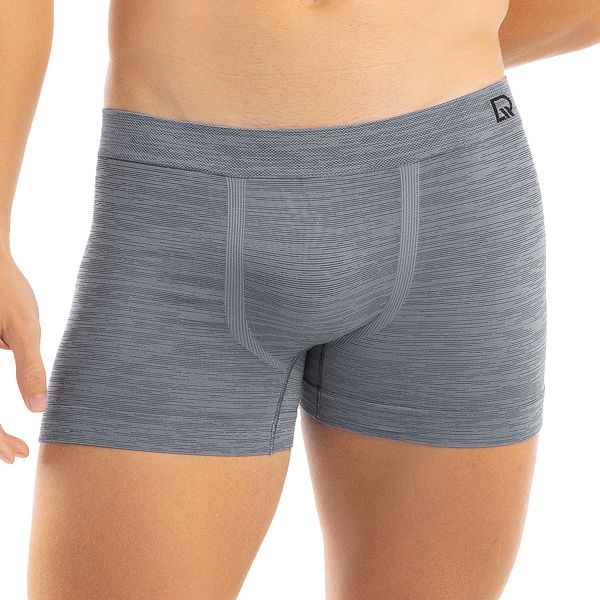 Cueca Boxer Sem Costura Flamê Cinza